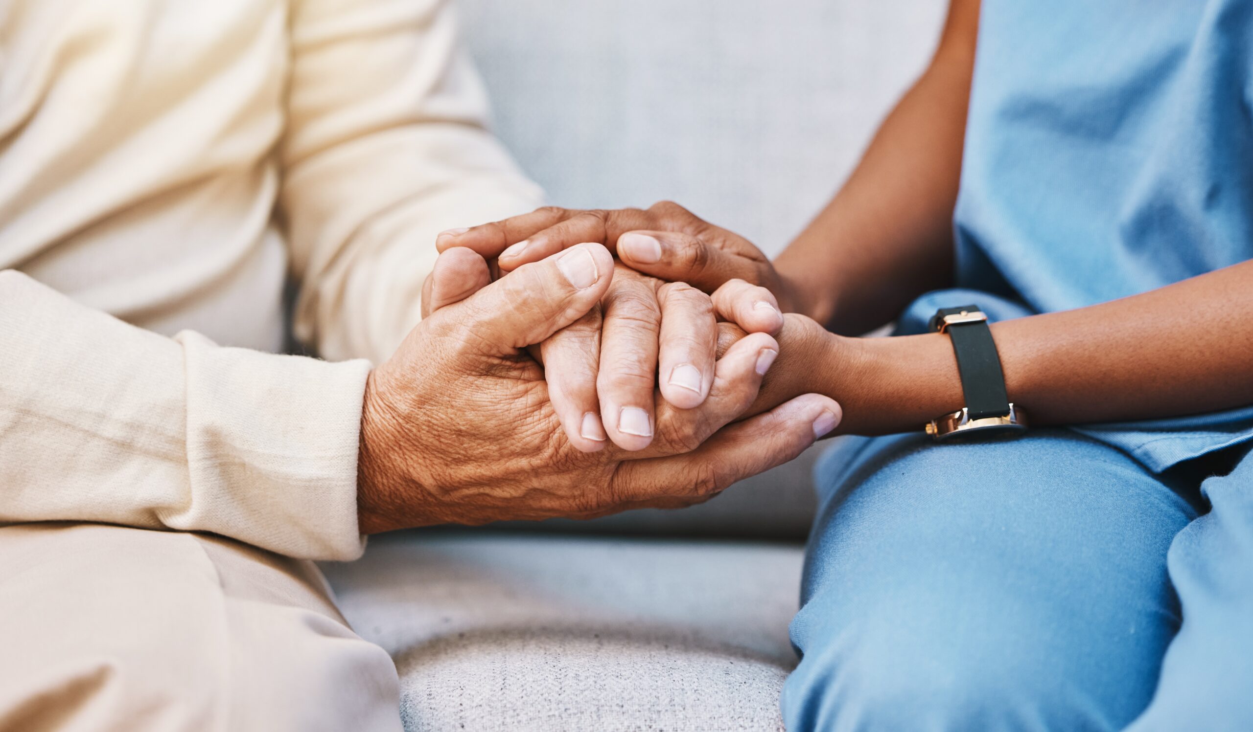 Nurse,,Hands,And,Senior,Patient,In,Empathy,,Safety,And,Support
