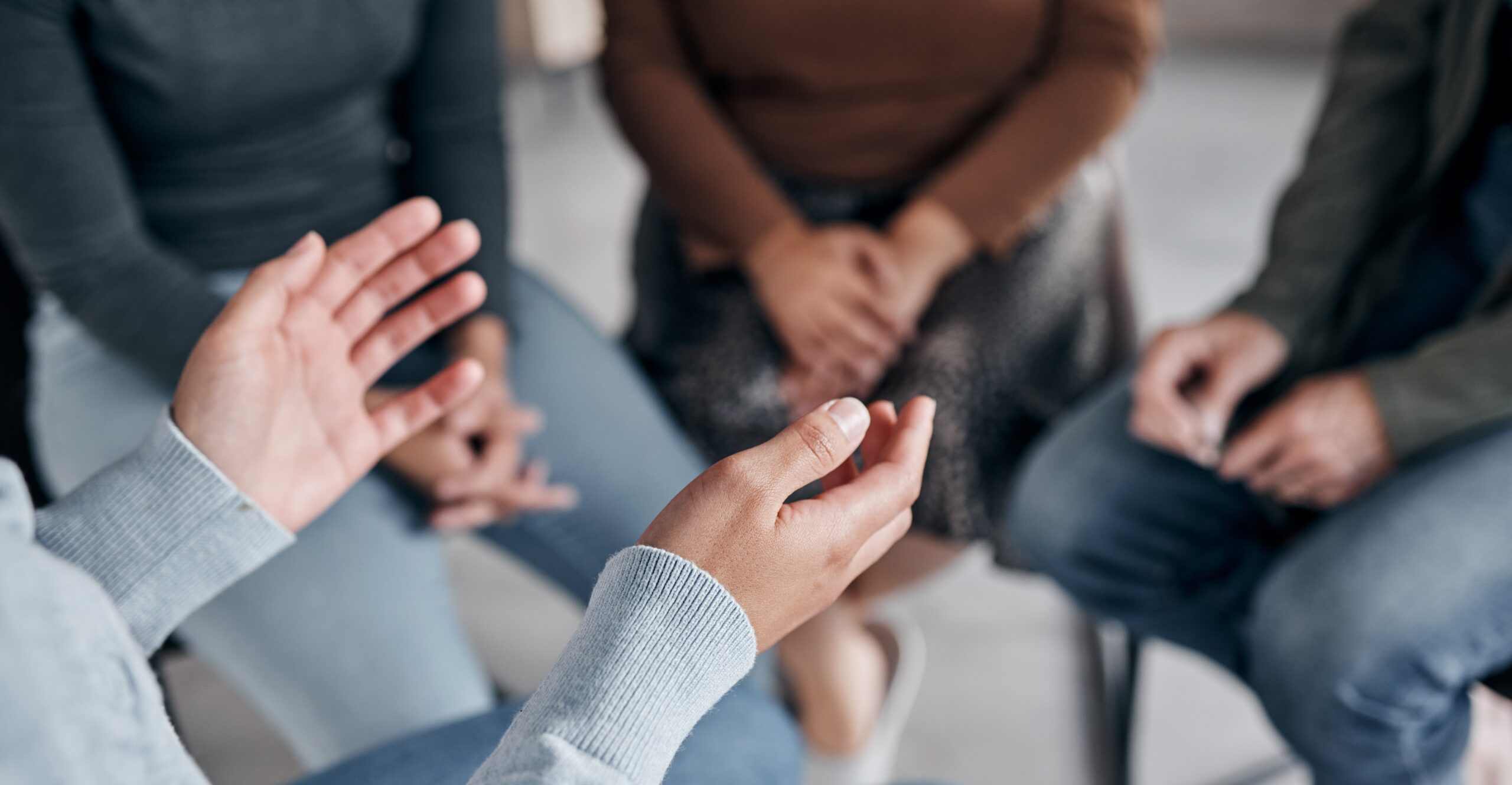 Support,With,Group,,Therapy,And,Mental,Health,With,Hands,And